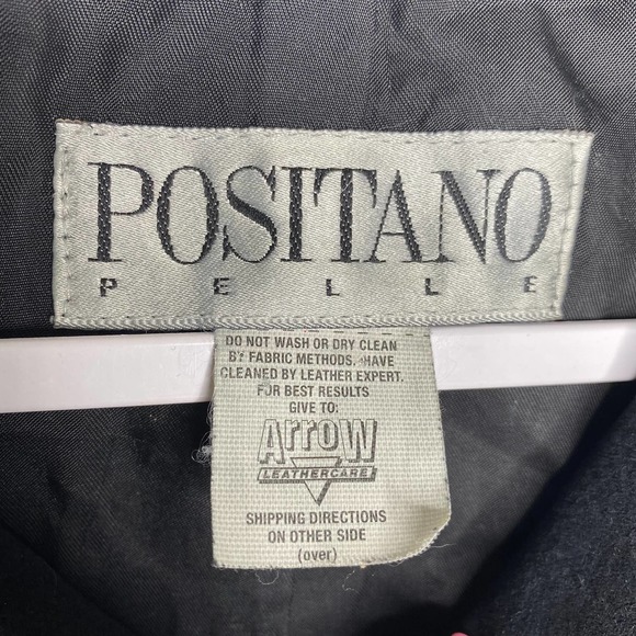 Vintage Positano Pelle Rhinestone Leather Jacket - Picture 4 of 5